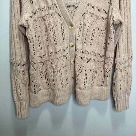 Torrid Tan Neutral Cream Pointelle Cardigan V-Neck Sweater 2X NWT Brand New - Picture 7 of 14